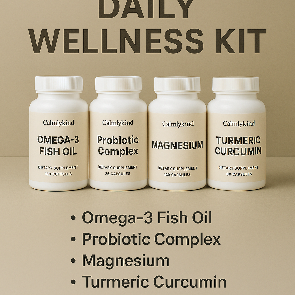 Daily Wellness Kit | Vitamin D3, Magnesium & Vegan Omega-3