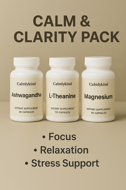 Calm & Clarity Pack | Ashwagandha, L-Theanine & Magnesium